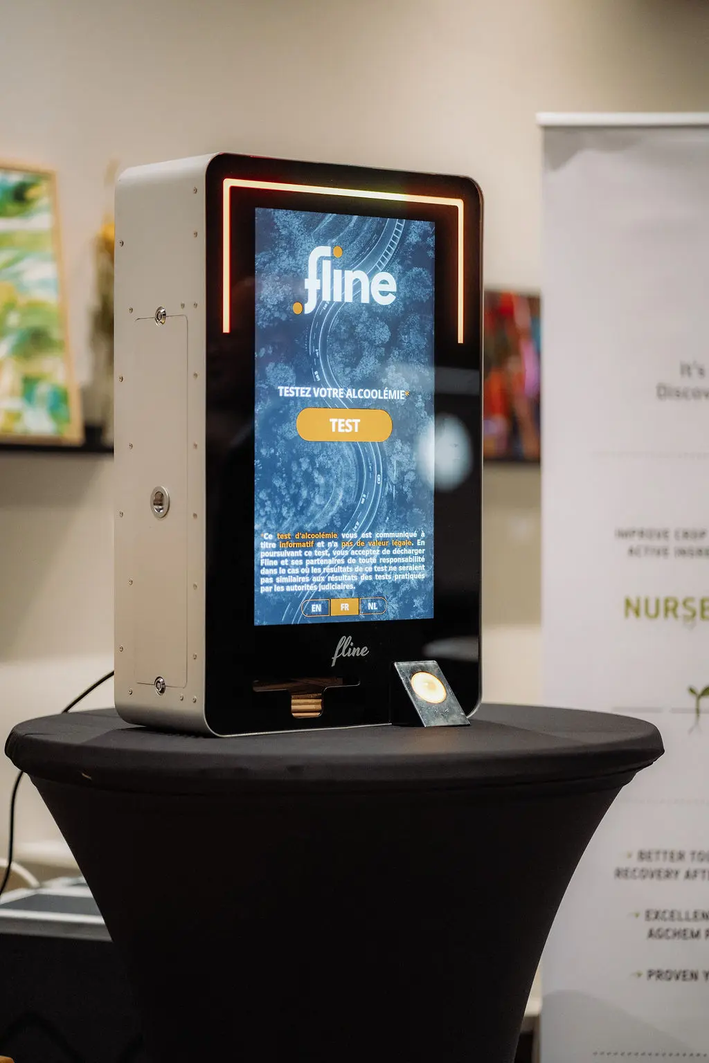 Produit de Fline, un éthylotest électronique